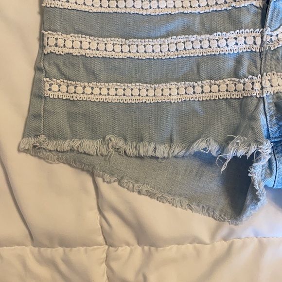 SOLD**High Rise Boho Cut-Offs - Picture 5 of 10